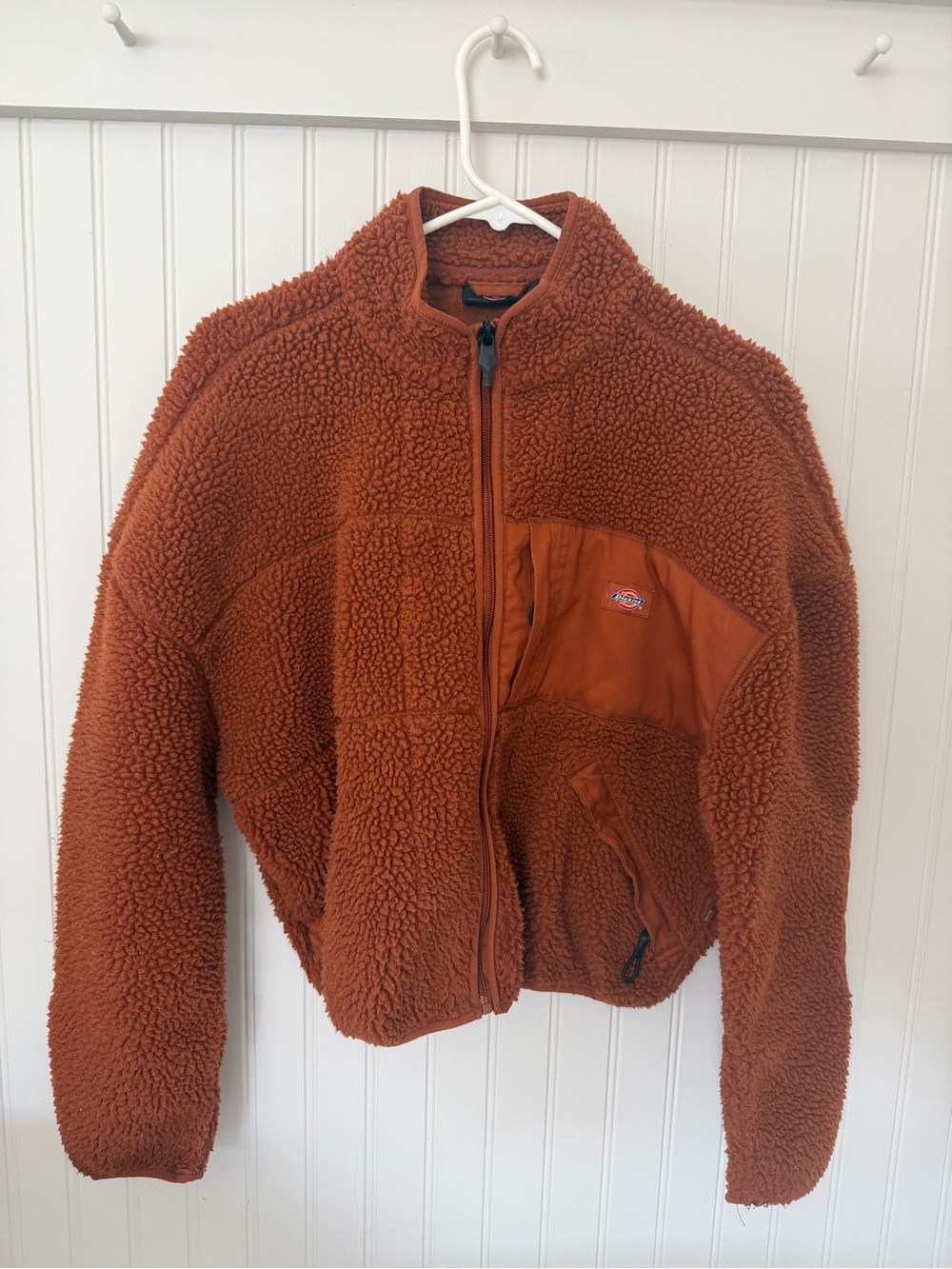 Dickies Women's Rust Sherpa Zip Jacket